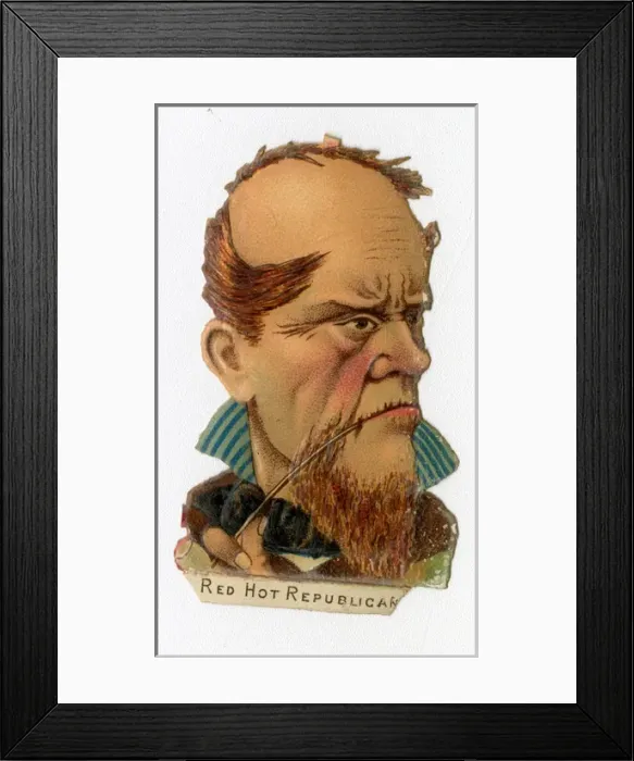 Framed Print : Victorian scrap - Red hot republican Framed Print : Victorian scrap - Red hot republican