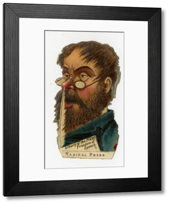Framed Print : Victorian scrap - Radical press Framed Print : Victorian scrap - Radical press