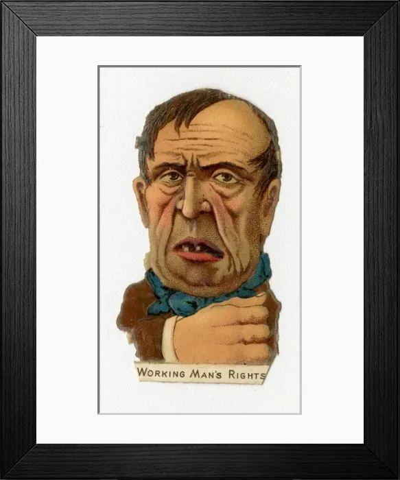 Framed Print : Victorian scrap - Working mans rights Framed Print : Victorian scrap - Working mans rights