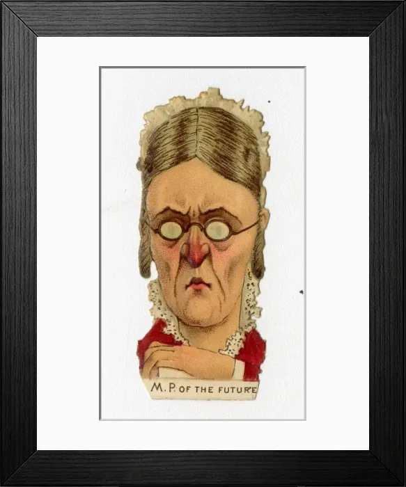 Framed Print : Victorian scrap - MP of the future Framed Print : Victorian scrap - MP of the future