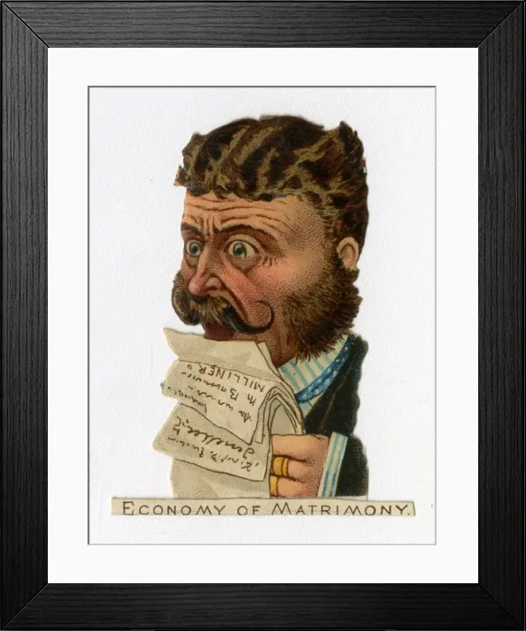 Framed Print : Victorian scrap - Some people who are married Framed Print : Victorian scrap - Some people who are married