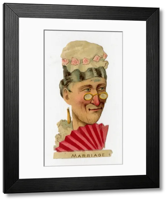 Framed Print : Victorian scrap - Some people who are married Framed Print : Victorian scrap - Some people who are married