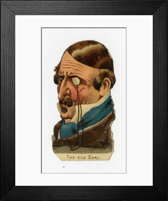 Framed Print : Victorian scrap - The Old Earl Framed Print : Victorian scrap - The Old Earl