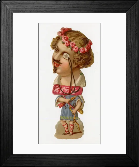 Framed Print : Victorian scrap - Theatre character Framed Print : Victorian scrap - Theatre character