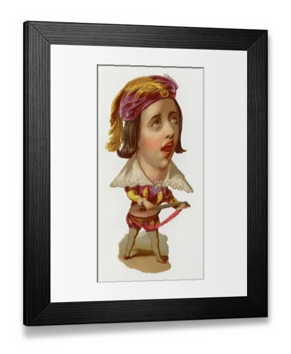 Framed Print : Victorian scrap - Theatre character Framed Print : Victorian scrap - Theatre character