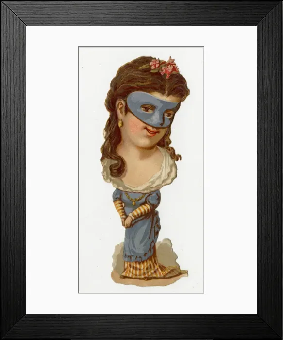 Framed Print : Victorian scrap - Theatre character Framed Print : Victorian scrap - Theatre character