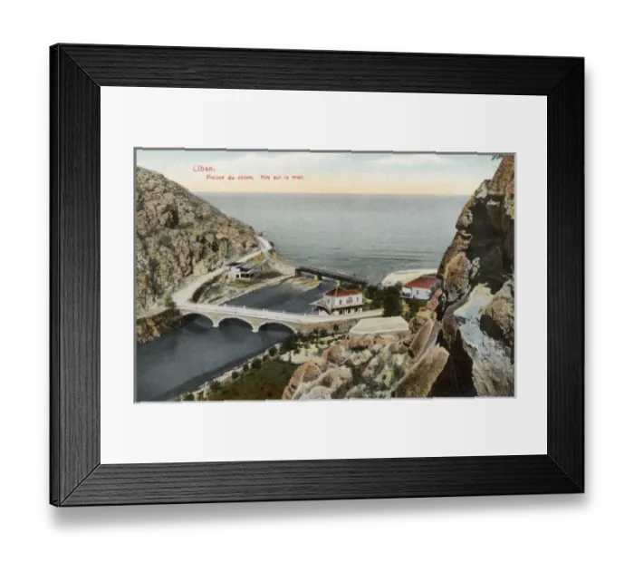 Framed Print : Nahr al-Kalb (El Kelb) estuary, Lebanon Framed Print : Nahr al-Kalb (El Kelb) estuary, Lebanon