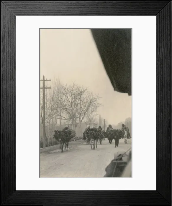 Framed Print : Firewood vendors on the road in Damascus, Syria Framed Print : Firewood vendors on the road in Damascus, Syria