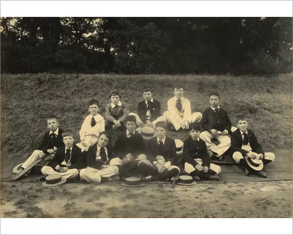 Pupils from Fretherne House School, c. 1902
