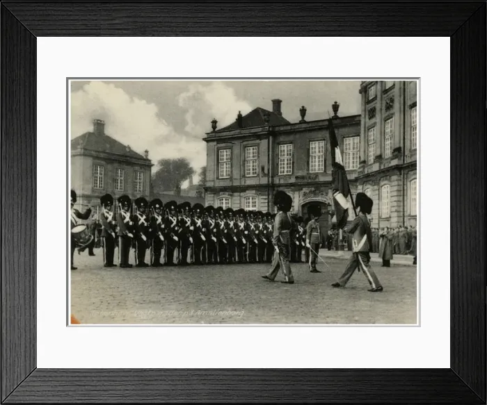 Framed Print : Denmark - Copenhagen - The Royal Guard - Amelienborg Palace Framed Print : Denmark - Copenhagen - The Royal Guard - Amelienborg Palace