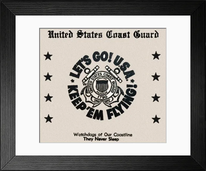 Framed Print : WW2 - Lets Go! USA - Keep em Flying! - US Coastguard Framed Print : WW2 - Lets Go! USA - Keep em Flying! - US Coastguard