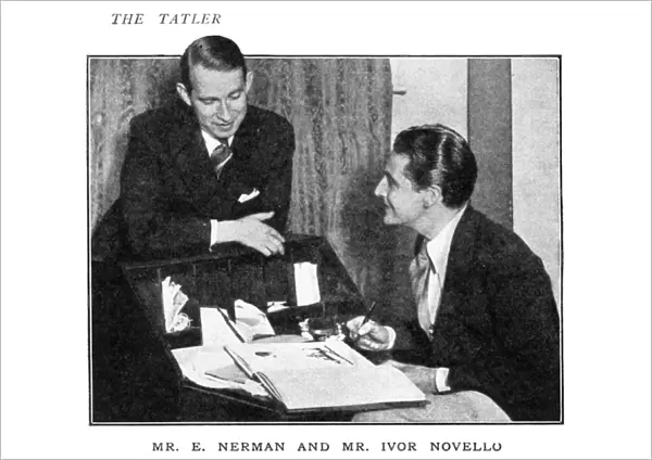 Ivor Novello (right)