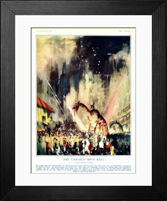 Framed Print : The Chelsea Arts Ball by A. Davis Framed Print : The Chelsea Arts Ball by A. Davis