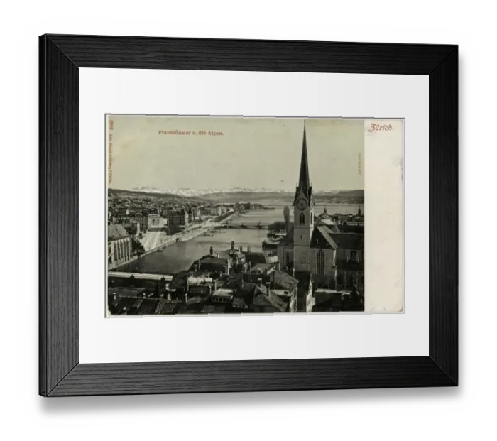 Framed Print : The Fraumunster - Zurich, Switzerland Framed Print : The Fraumunster - Zurich, Switzerland