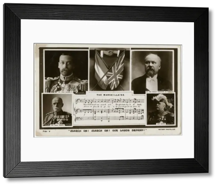 Framed Print : Marseillaise - George V, John French, Poincare and Joffre Framed Print : Marseillaise - George V, John French, Poincare and Joffre