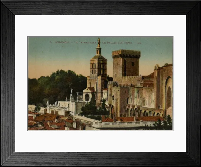 Framed Print : Avignon - The Cathedral and Popes Palace Framed Print : Avignon - The Cathedral and Popes Palace