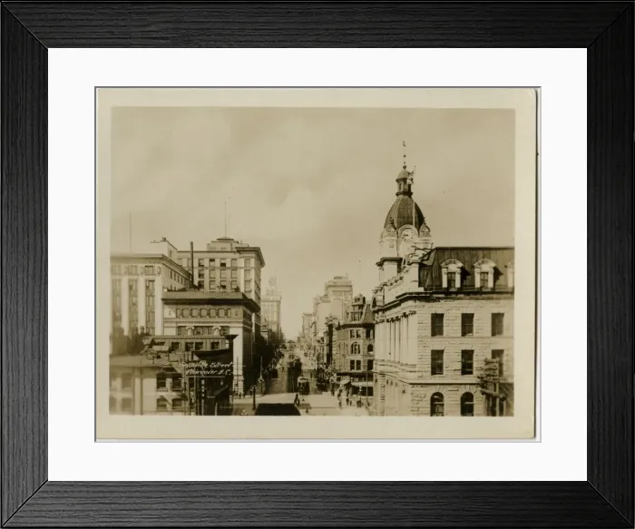 Framed Print : Vancouver, Canada - Granville Street Framed Print : Vancouver, Canada - Granville Street