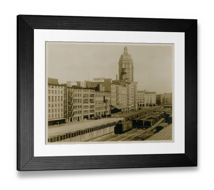 Framed Print : Vancouver, Canada - Wholesale District and World Building Framed Print : Vancouver, Canada - Wholesale District and World Building
