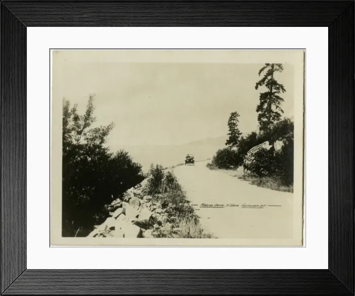 Framed Print : Vancouver, Canada - Marine Drive North Shore Framed Print : Vancouver, Canada - Marine Drive North Shore
