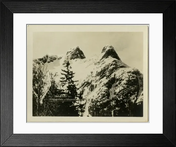 Framed Print : Vancouver, Canada - The Lions - The Guardians of the City Framed Print : Vancouver, Canada - The Lions - The Guardians of the City