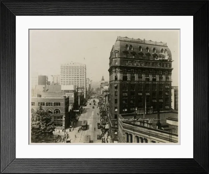 Framed Print : Vancouver, Canada - Hastings Street and Dominion Building Framed Print : Vancouver, Canada - Hastings Street and Dominion Building