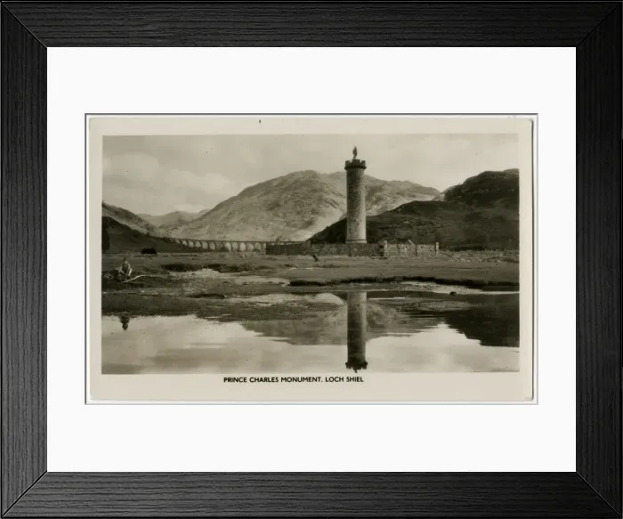 Framed Print : The Prince Charles Monument, Loch Shiel, Scotland Framed Print : The Prince Charles Monument, Loch Shiel, Scotland