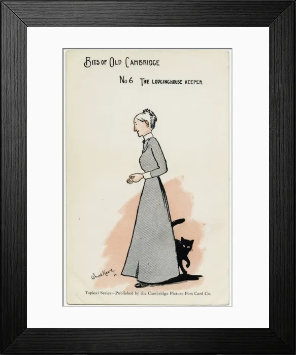 Framed Print : Bits of Old Cambridge - The Lodging House Keeper Framed Print : Bits of Old Cambridge - The Lodging House Keeper