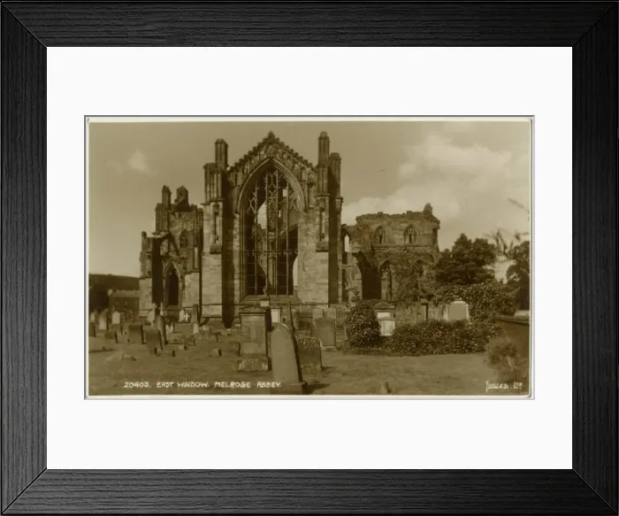 Framed Print : East window, Melrose Abbey, Scotland Framed Print : East window, Melrose Abbey, Scotland