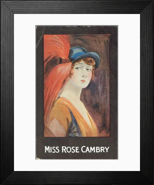 Framed Print : Miss Rose Cambry, comedienne and singer Framed Print : Miss Rose Cambry, comedienne and singer