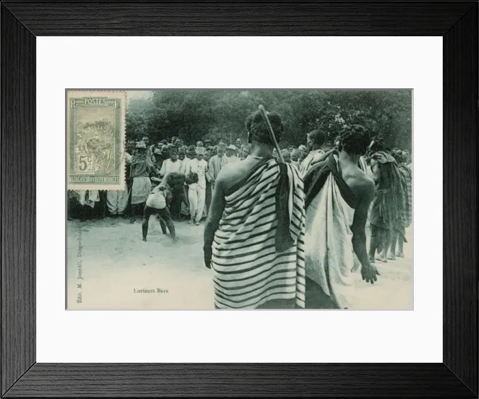Framed Print : Wrestling match in Madagascar Framed Print : Wrestling match in Madagascar