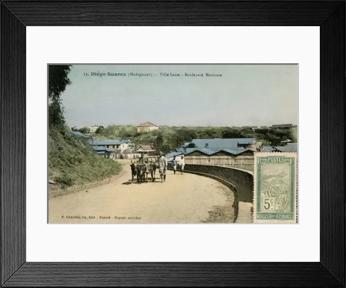 Framed Print : Boulevard Maritime in Antsiranana, Madagascar