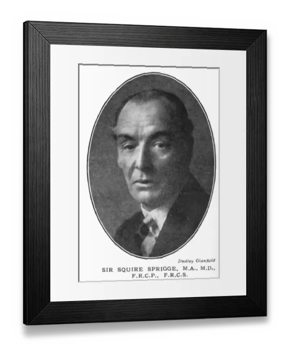 Framed Print : Sir Squire Sprigge Framed Print : Sir Squire Sprigge