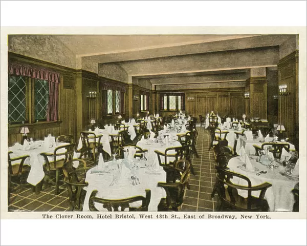 The Clover Room inside Hotel Bristol in New York City, USA