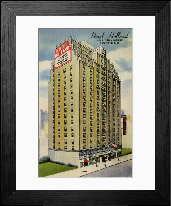 Framed Print : Hotel Holland in New York City, USA Framed Print : Hotel Holland in New York City, USA