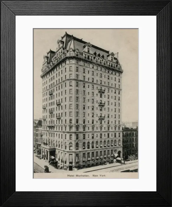 Framed Print : Hotel Manhattan in New York City, USA Framed Print : Hotel Manhattan in New York City, USA