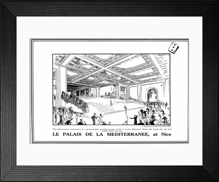 Framed Print : Le Palais de la Mediterranee at Nice Framed Print : Le Palais de la Mediterranee at Nice