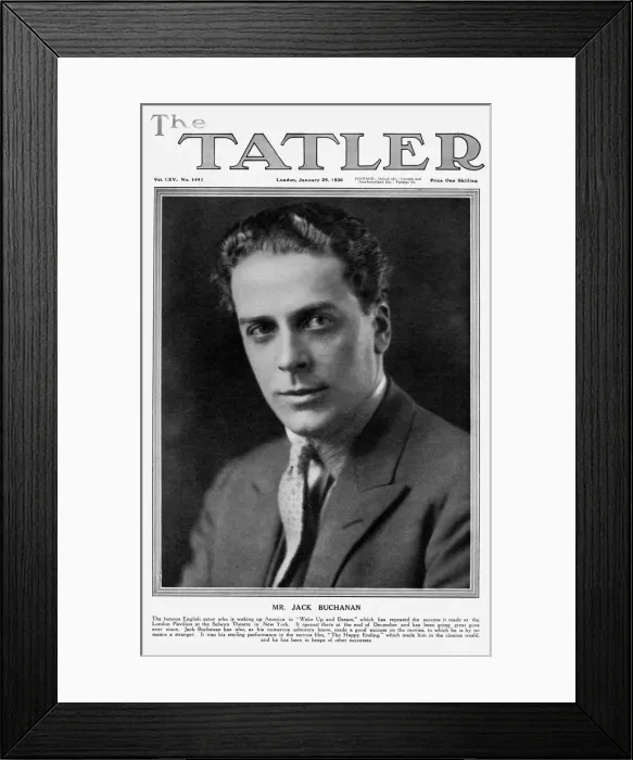 Framed Print : Tatler cover - Jack Buchanan Framed Print : Tatler cover - Jack Buchanan