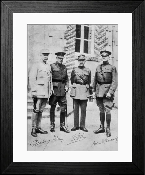 Framed Print : Allied Commanders in Chief, France, 1918 Framed Print : Allied Commanders in Chief, France, 1918