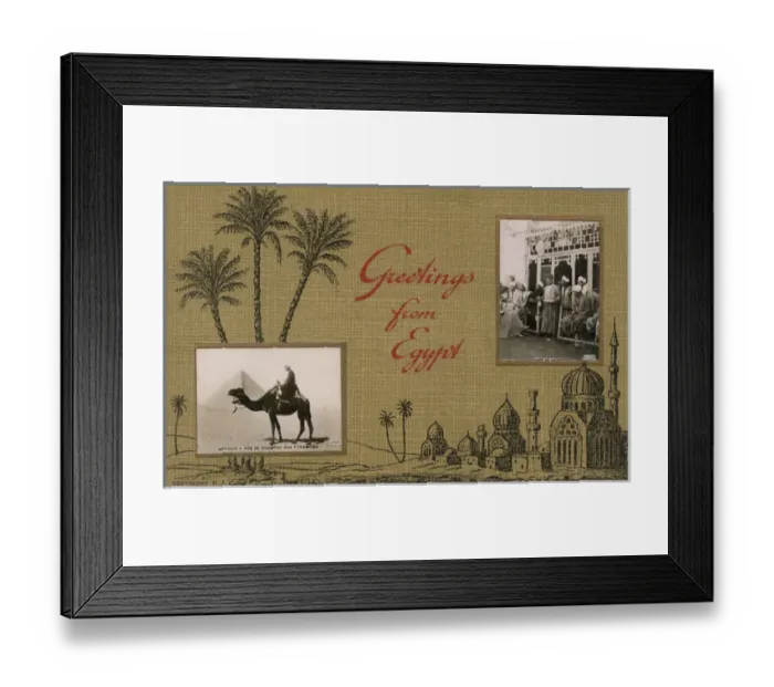 Framed Print : Postcard from Egypt Framed Print : Postcard from Egypt