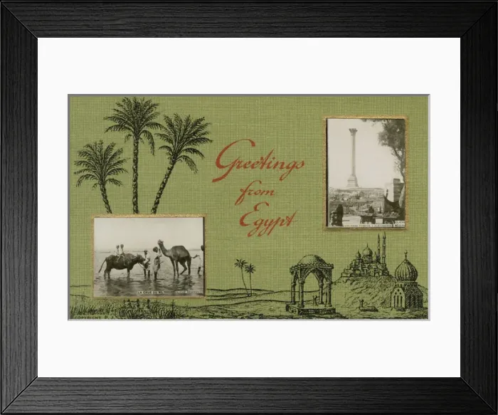 Framed Print : Postcard from Egypt Framed Print : Postcard from Egypt