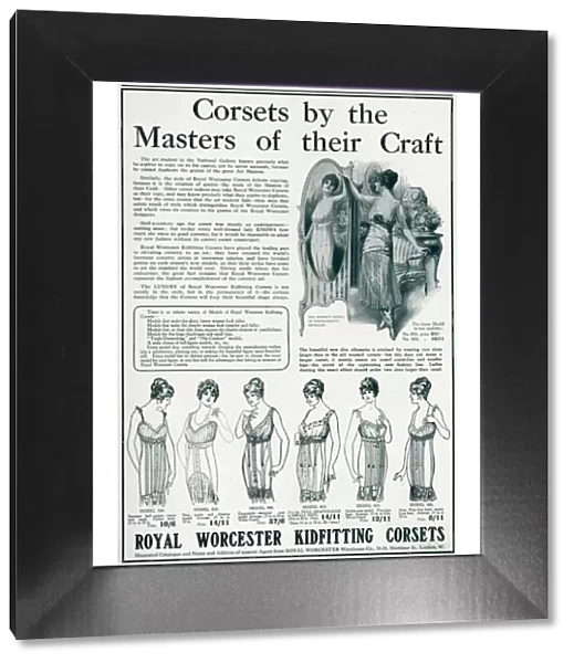 Advert for Royal Worcester corsets 1914