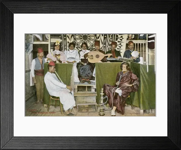 Framed Print : Musical group in an Arabic cafe in Egypt Framed Print : Musical group in an Arabic cafe in Egypt