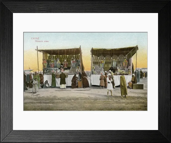 Framed Print : Arab pastry stalls in Cairo, Egypt Framed Print : Arab pastry stalls in Cairo, Egypt