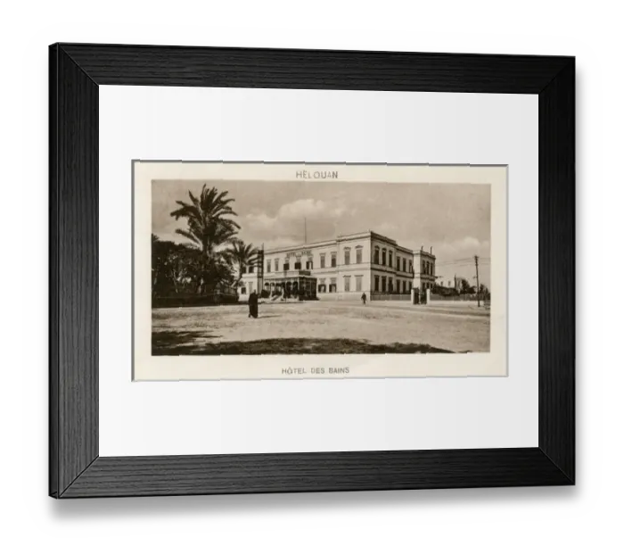 Framed Print : Grand Hotel des Bains in Helwan (Helouan), Egypt Framed Print : Grand Hotel des Bains in Helwan (Helouan), Egypt