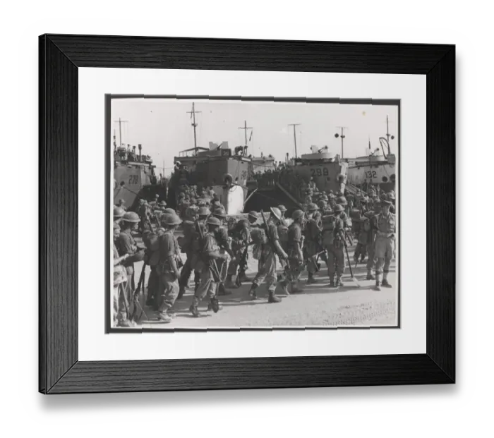 Framed Print : WW2 - Rocket Gun Battery in action Framed Print : WW2 - Rocket Gun Battery in action