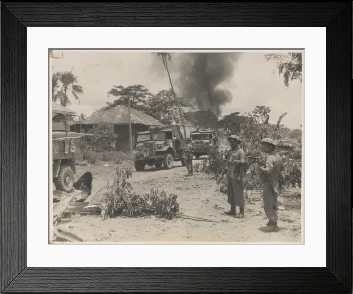Framed Print : Indian troops of the 17th Division in Payagyi Framed Print : Indian troops of the 17th Division in Payagyi