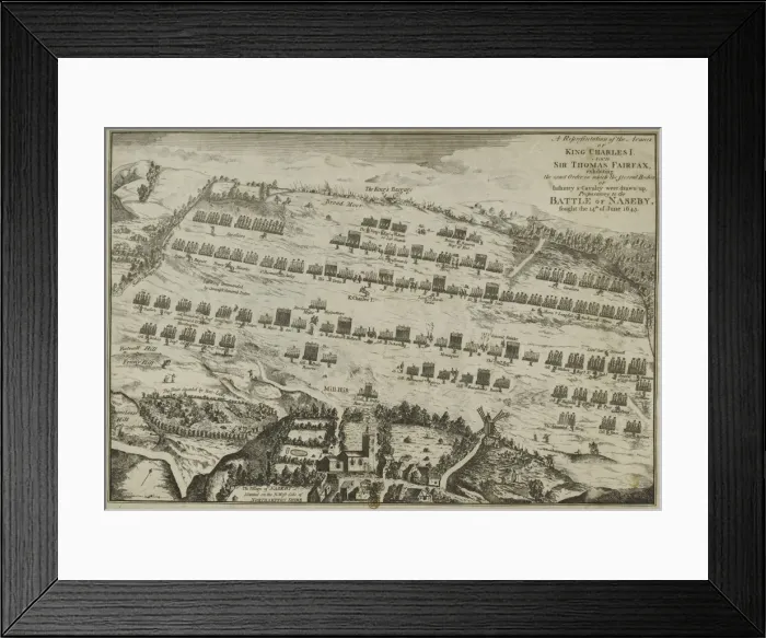 Framed Print : Respresentation of Armies of King Charles I and Fairfax Framed Print : Respresentation of Armies of King Charles I and Fairfax