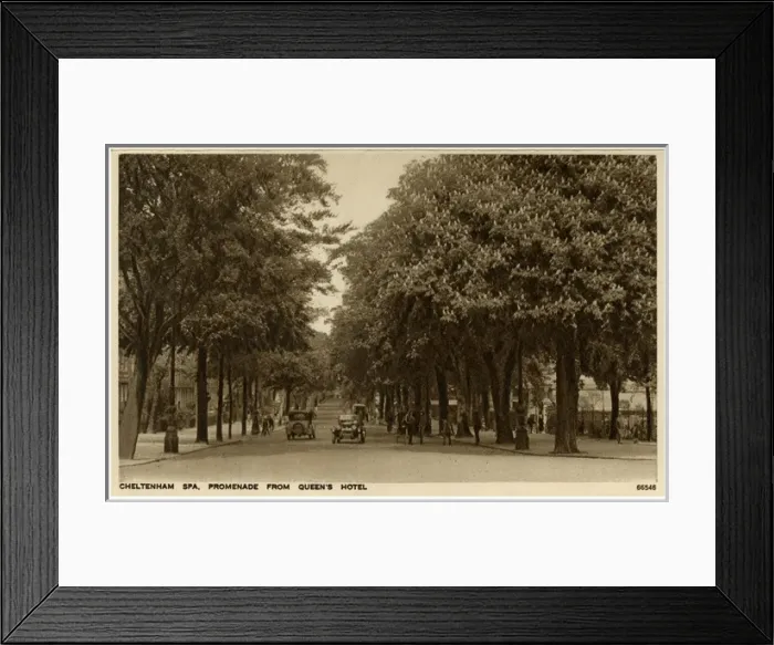 Framed Print : Cheltenham, Gloucestershire - Promenade from Queens Hotel Framed Print : Cheltenham, Gloucestershire - Promenade from Queens Hotel