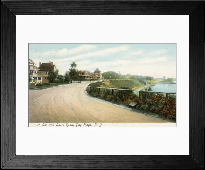 Framed Print : 73d Str. and Shore Road, Bay Ridge, New York Framed Print : 73d Str. and Shore Road, Bay Ridge, New York