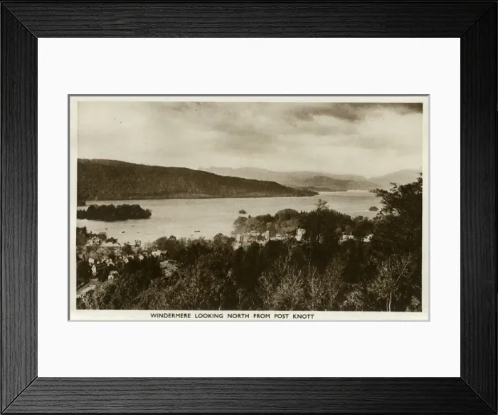 Framed Print : Lake District, Cumbria, Bowness and Windermere